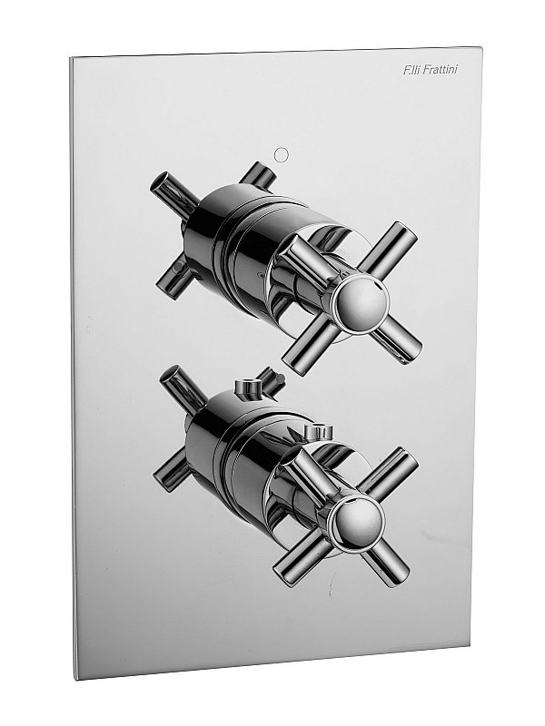 Complete built-in Two way thermostatic shower mixer