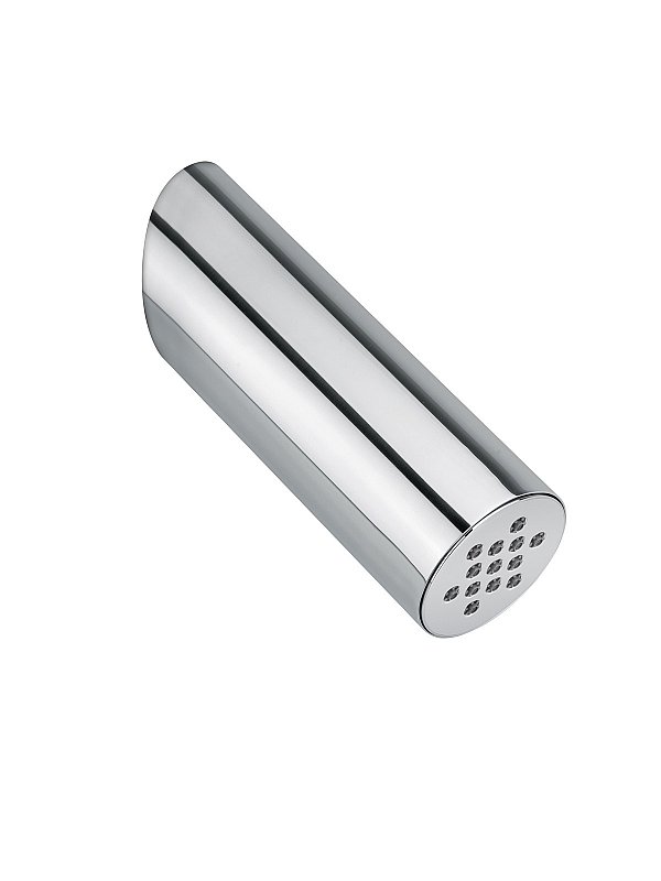 Stainless steel wall-mounted DO shower head with aerated jet