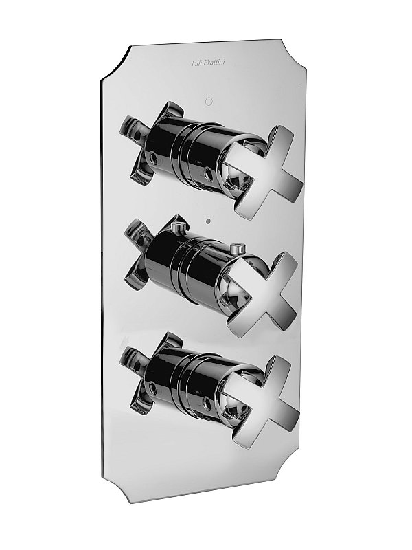 Complete built-in Three way thermostatic shower mixer