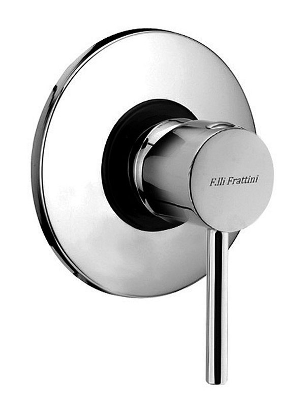 Complete built-in single-lever shower mixer