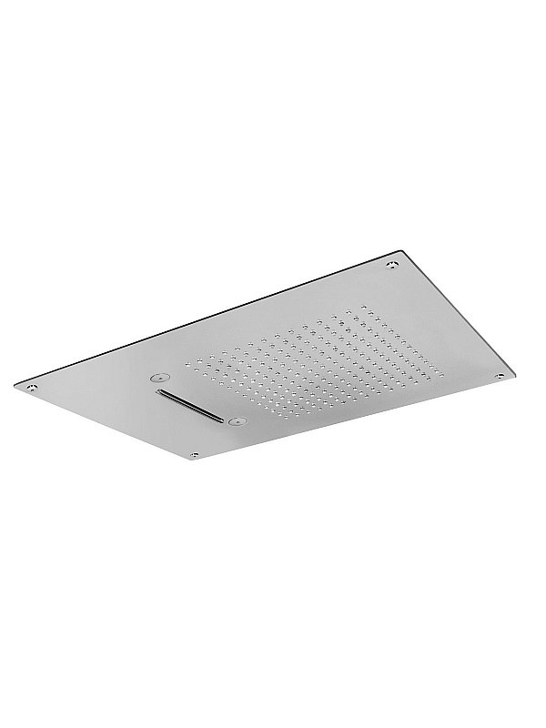 Stainless steel anticalcareous ceiling mounted shower, 3 use