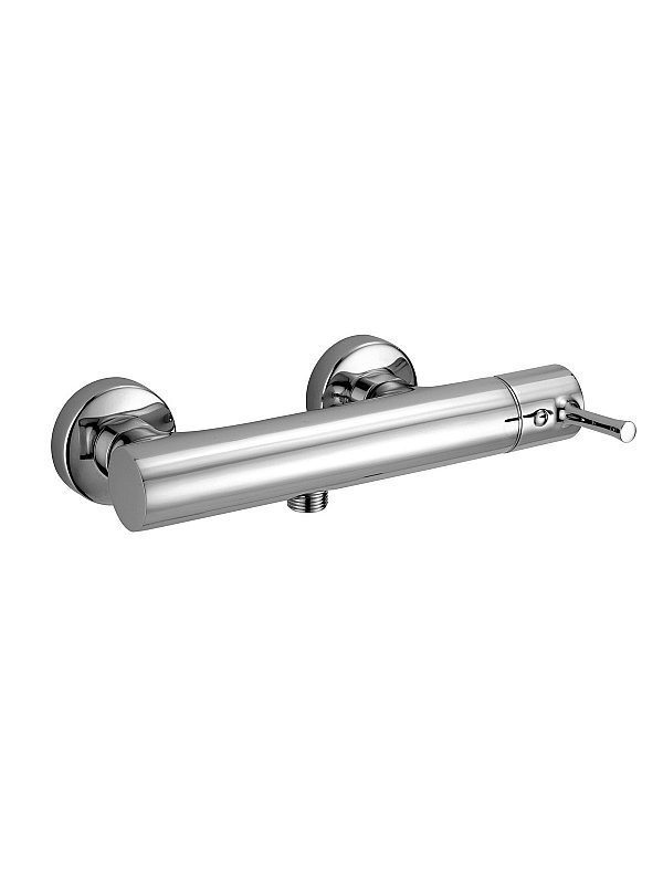External single-lever shower mixer with upper connection