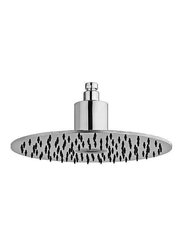 Stainless steel anticalcareous shower head, self-powered LED