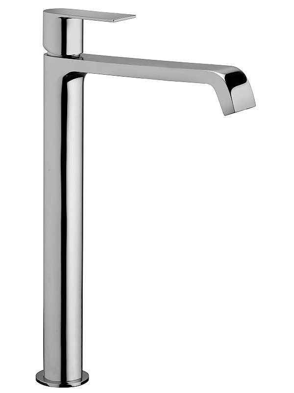 High version single-lever washbasin mixer without waste