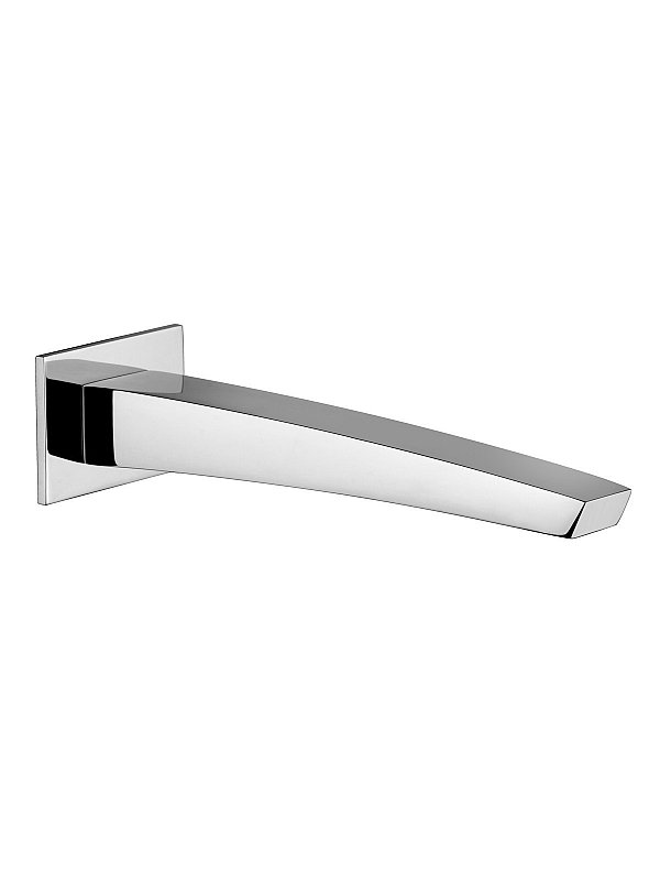 Luce wall-mounted spout for bath and washbasin mixer