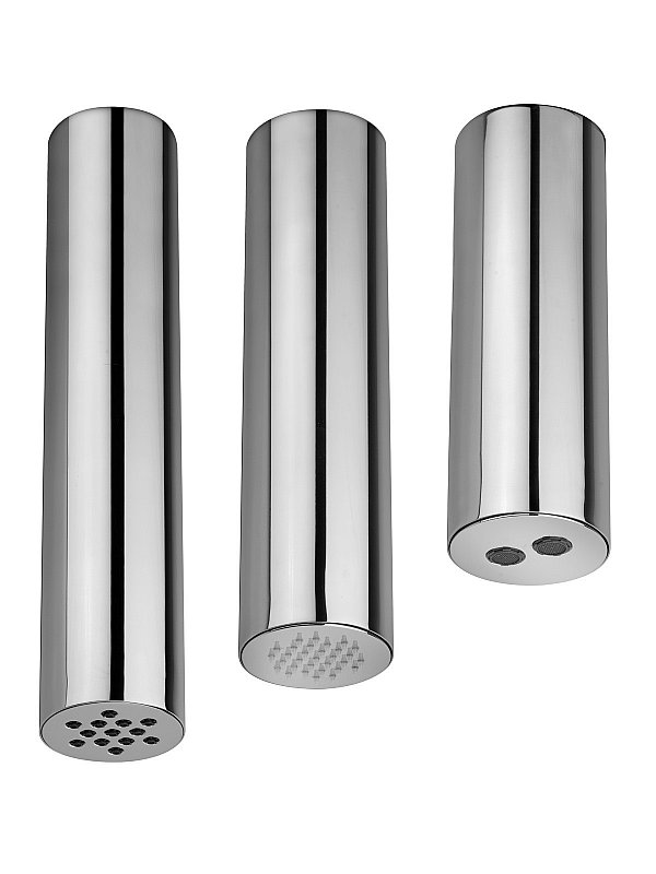 Stainless steel ceiling-mounted DO shower head with aerated jet