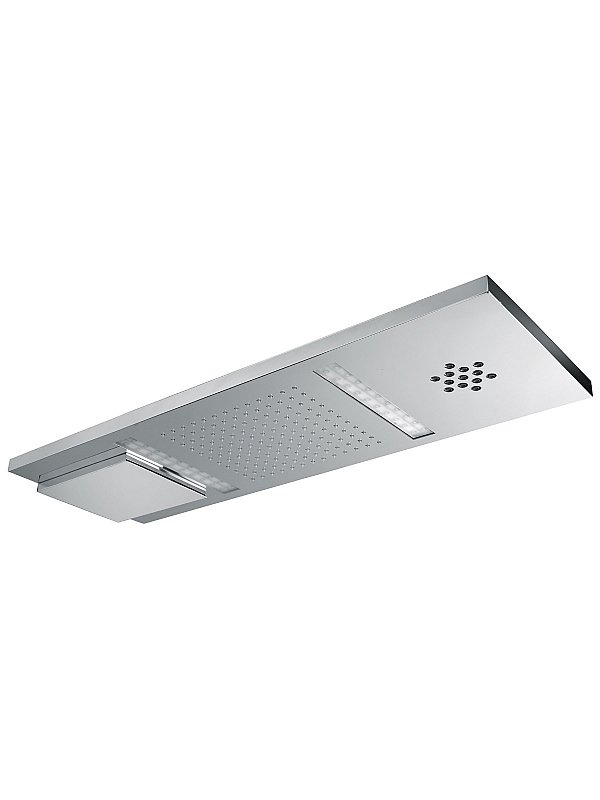 Stainless steel ceiling LED therapy shower head 3 function