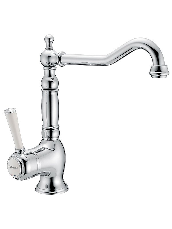 Single-lever sink mixer with old-style spout