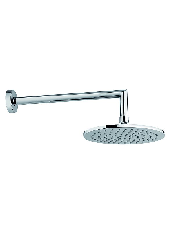 Brass elliptic anticalcareous shower head with shower arm