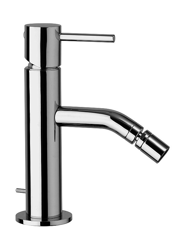 Single-lever bidet mixer with pop-up waste