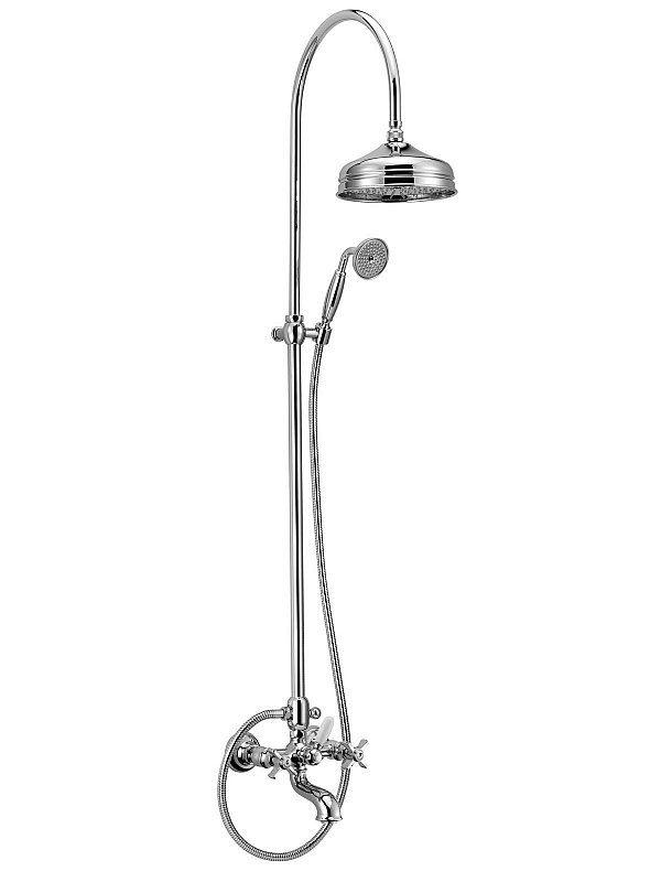External bath mixer without shower and shower holder
