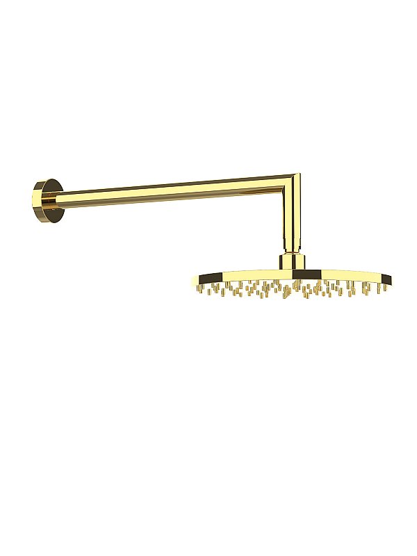 Brass anticalcareous shower head with 35 cm shower arm