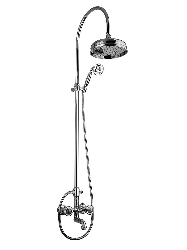 External bath mixer without shower and shower holder